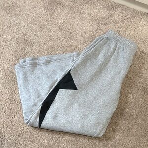 SHEIN Heather Gray Joggers with Black Accent